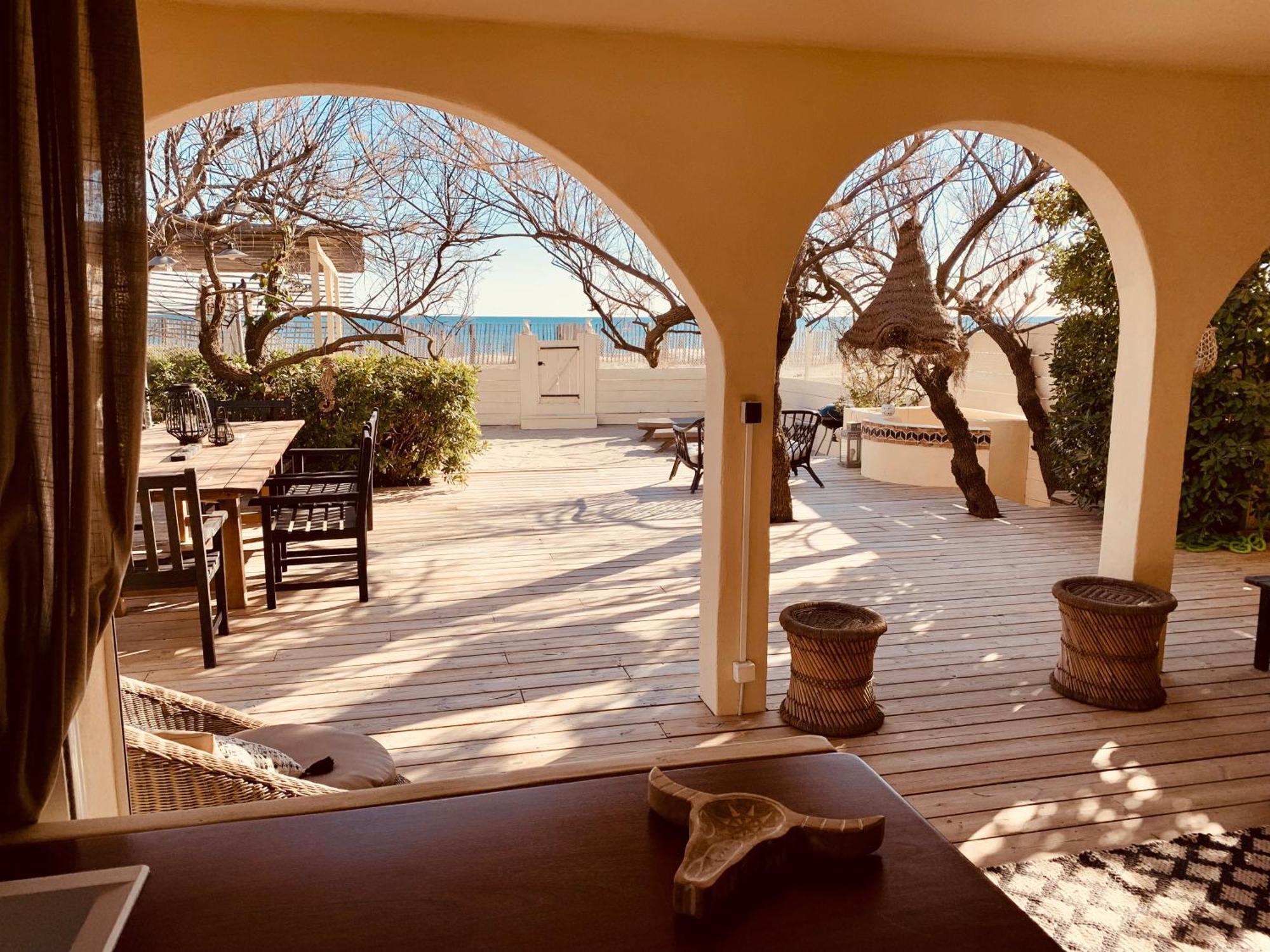 Mas Andalou Fabuleuse Premiere Ligne De Mer, Plage Privative Frontignan Luaran gambar